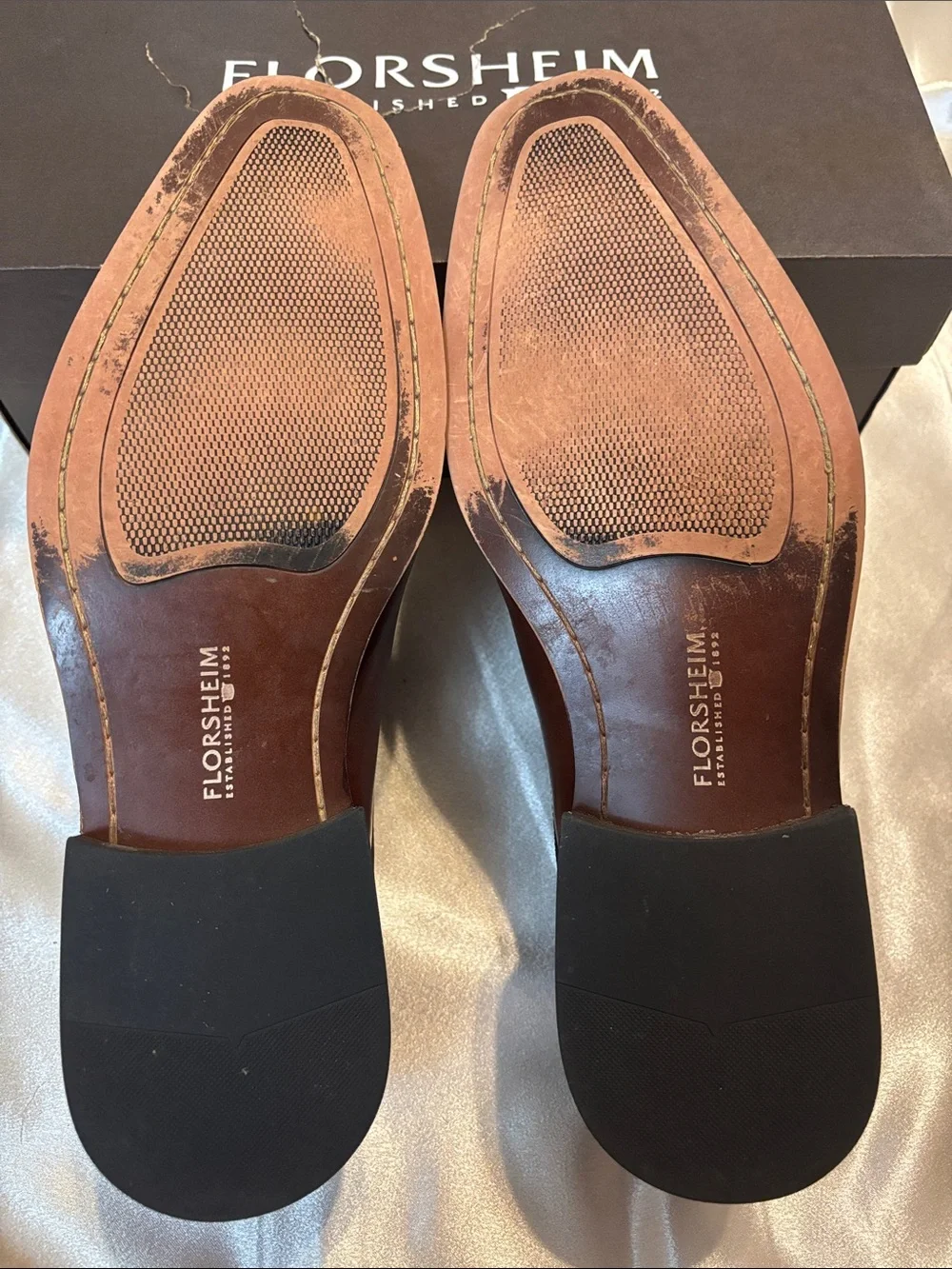 Florsheim Classic Cognac Leather Derby Shoes for Men